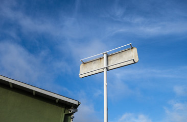 Sign from the back