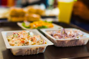 food at a fast food place