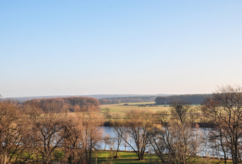 Golden autumn in Arkhangelsk, Moscow, Russia