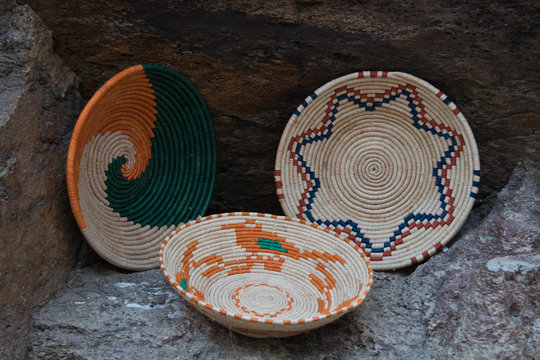 Handmade wicker baskets