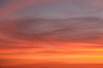 Closeup of Benguela sunset