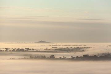 Glastonbury Tor from the Mendip Hills