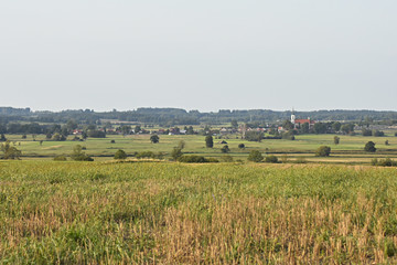 Fototapeta na wymiar Panorama rural landscape.