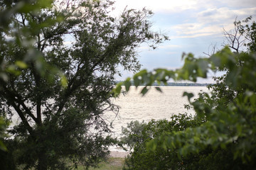 Ukranian summer river landscape 