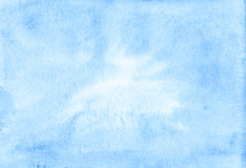 Watercolor gradient background blue color