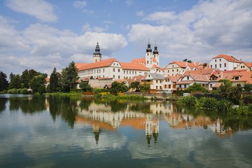 Panoramic view  of the town of Telc