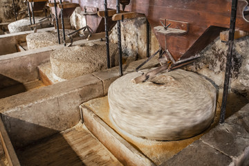 Inside the old wheat mill on Skradinski Buk; Krka river; Krka national park; Croatia
