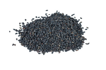 Pile of black sesame seeds