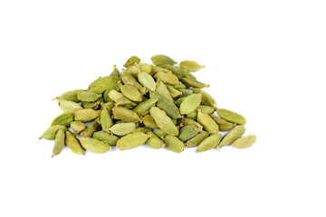 Small pile of green cardamon seeds