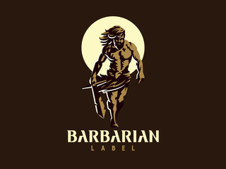 Wild warrior. Barbarian.