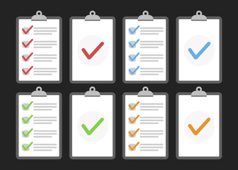 In compliance, the company passed inspection. Approval box completed. Approval design vector