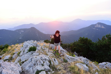 Fototapeta premium Hiker woman,