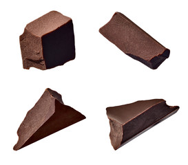 chocolate piece sweet food dessert falling