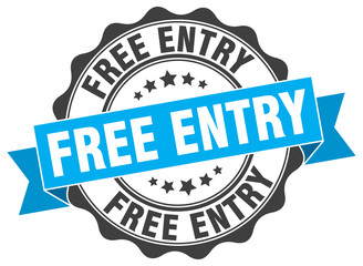 free entry stamp. sign. seal