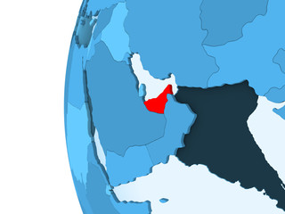 Fototapeta premium Map of United Arab Emirates