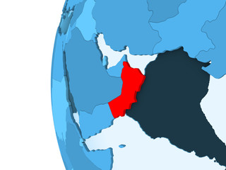 Fototapeta premium Map of Oman