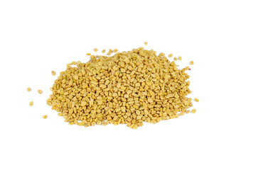 Pile of fenugreek seeds