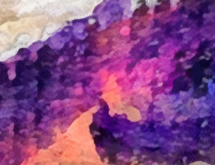 Detailed close-up grunge multi color abstract background. Dry brush strokes hand drawn oil painting on canvas texture. Creative simple pattern for graphic work, web design or wallpaper. 