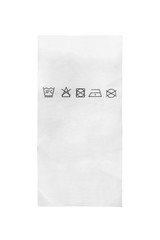 Clothes label isolated