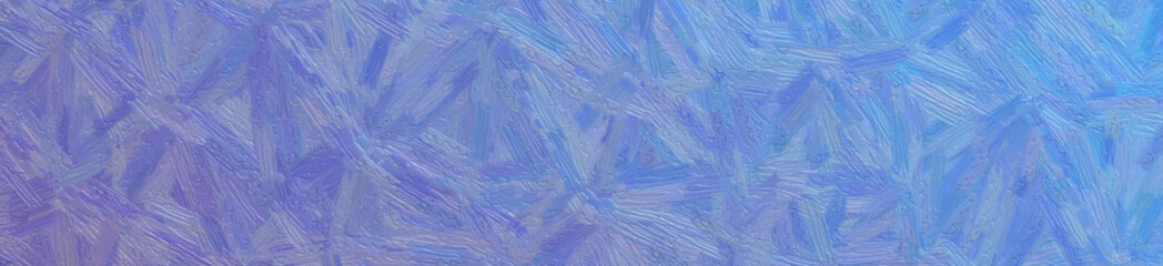 Blue and purple Oil Paint with bristie brush in banner shape background illustration.