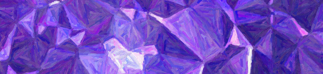 Dark blue and purple Colorful Impasto in banner shape background illustration.