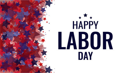 Labor day greeting card or background. vector illustration.