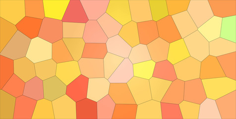 Handsome abstract illustration of pink and orange bright Big hexagon. Useful background for your project.
