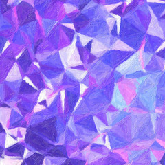 Purple and blue Impasto  in square shape background illustration.