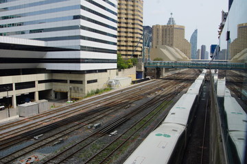 Railway tracks in Toronto, Canada