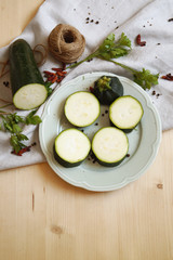 Green zucchini dish 