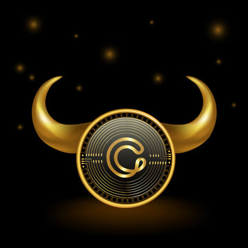 CyberMiles Cryptocurrency Coin Bull Market Background
