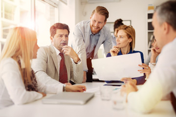 Fototapeta premium Business people working in office