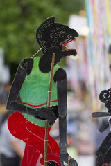 Shadow puppets set (Thai: Nang Talung) was one form of public entertainment in Traditional south of...