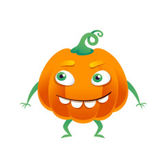 Halloween pumpkin vector illustration.