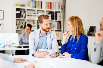 Obraz premium Business meeting and brainstorming