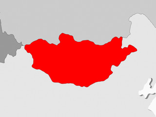Fototapeta premium Map of Mongolia