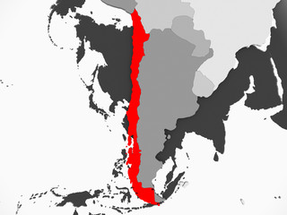 Fototapeta premium Map of Chile