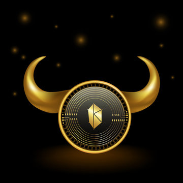 Kyber Network Cryptocurrency Coin Bull Market Background