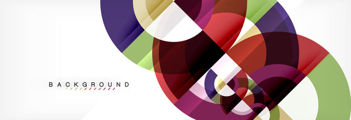 Obraz premium Vector circle abstract background