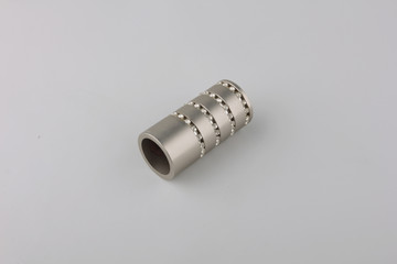 Tips for curtain poles on a white background. Ending for curtain eaves. Finials for curtain cornices.