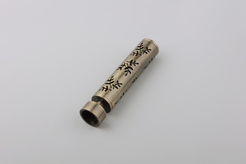 Tips for curtain poles on a white background. Ending for curtain eaves. Finials for curtain cornices.