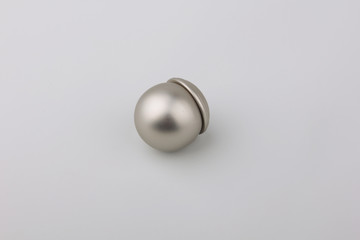 Tips for curtain poles on a white background. Ending for curtain eaves. Finials for curtain cornices.