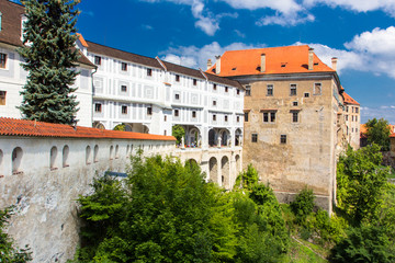 Fototapeta na wymiar Veiw from Historic castle of Cesky Krumlov, Czech Republic