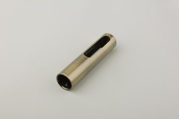 Tips for curtain poles on a white background. Ending for curtain eaves. Finials for curtain cornices.