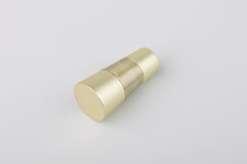 Tips for curtain poles on a white background. Ending for curtain eaves. Finials for curtain cornices.