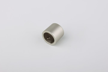 Tips for curtain poles on a white background. Ending for curtain eaves. Finials for curtain cornices.