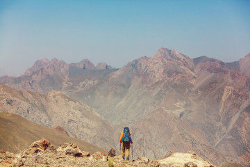 Hike in Fann mountains