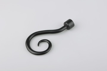 Tips for curtain poles on a white background. Ending for curtain eaves. Finials for curtain cornices.
