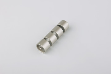 Tips for curtain poles on a white background. Ending for curtain eaves. Finials for curtain cornices.