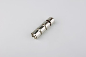 Tips for curtain poles on a white background. Ending for curtain eaves. Finials for curtain cornices.